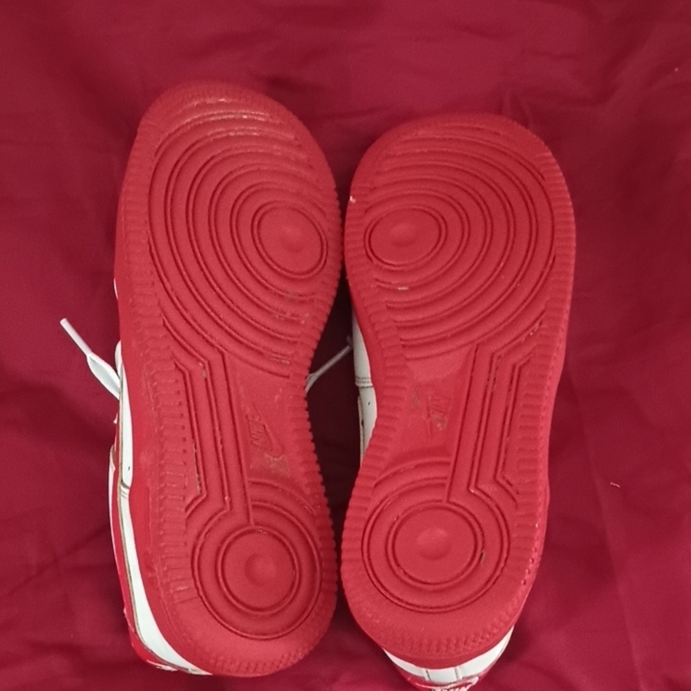 Nike Air Kids Sneakers in Red and White Size 5Y Good Condition 👟 - Picture 12 of 13
